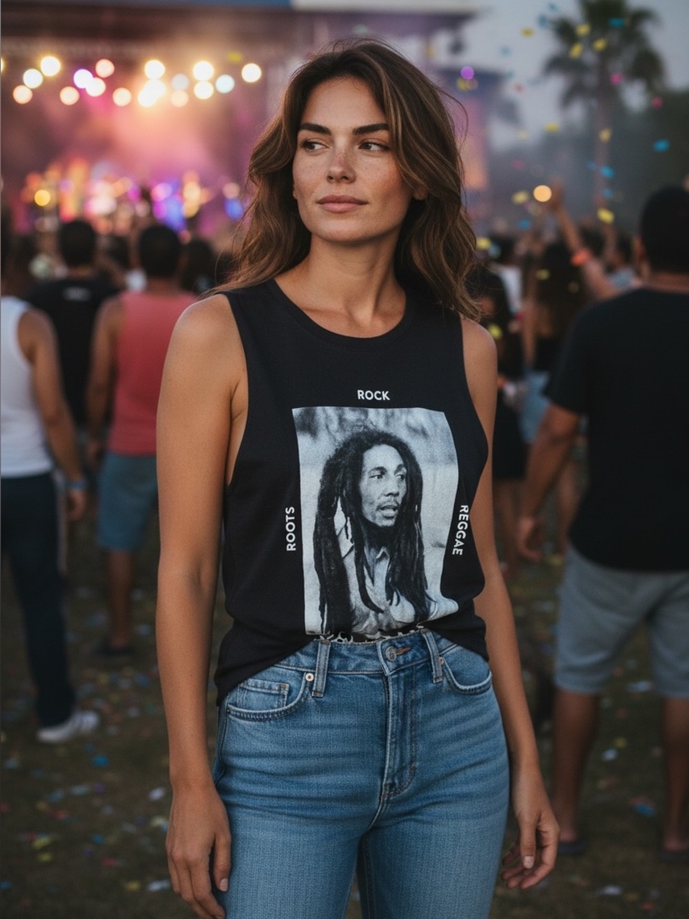 Bob Marley Zion Rootwear Roots Rock Reggae Tank Top XS